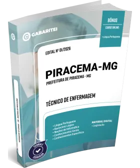 Capa: Apostila Prefeitura de Piracema - MG - Técnico de Enfermagem
