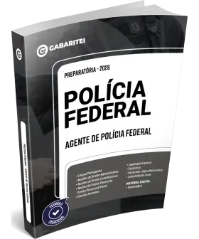 Capa: Apostila Preparatória PF - Agente de Polícia Federal
