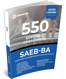 Capa: Caderno de Questões SAEB-BA - 550 Questões Gabaritadas