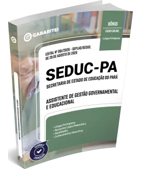 Capa: Apostila SEDUC-PA - Assistente de Gestão Governamental e Educacional