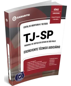 Capa: Apostila TJ-SP - Escrevente Técnico Judiciário