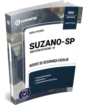 Capa: Apostila Prefeitura de Suzano - SP - Agente de Segurança Escolar
