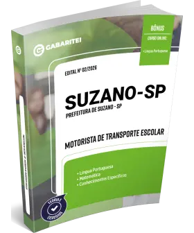 Capa: Apostila Prefeitura de Suzano - SP - Motorista de Transporte Escolar